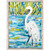 Abstract Egret Mini Framed Canvas