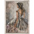 Figurative - Black Dress Mini Framed Canvas