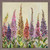 Foxgloves - Cream Mini Framed Canvas