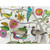 Tropical Birds - Full Color - Diptych Stretched Canvas Wall Art