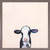Baby Holstein Cow Mini Framed Canvas