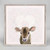 Baby Brown Cow - Bandana Mini Framed Canvas