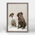 Dog Collection - Dog Duo Mini Framed Canvas