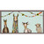 Donkey, Llama, Goat, Sheep With Garland Mini Framed Canvas