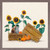 Fall - Sunflower Cats Mini Framed Canvas