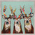 Holiday - Designer Deer - White Frame Mini Framed Canvas