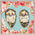 Hedgehog Duo - Floral Bright Mini Framed Canvas
