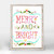 Holiday - Merry and Bright Mini Framed Canvas