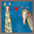 Llama Loves Horse - Blue Mini Framed Canvas