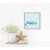 Swimming Whale Mini Framed Canvas