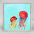 Swimming Jellyfish Mini Framed Canvas