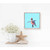 Swimming Baby Turtle 1 Mini Framed Canvas