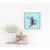 Swimming Baby Turtle 3 Mini Framed Canvas