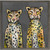 Two Wild Cheetahs Mini Framed Canvas