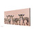 5 Dancing Fawns On Coral Stretched Canvas Wall Art