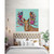 Blooming Moose Stretched Canvas Wall Art