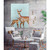 Deer With Fawn - Blue Stretched Canvas Wall Art