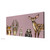 Forest Animals - Pink Stretched Canvas Wall Art