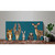 Forest Animals - Teal Stretched Canvas Wall Art
