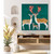 Fallow Deer Family Stretched Canvas Wall Art