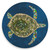 Jeweled Sea Turtle - Blue Coaster