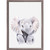 Sweet Baby Elephant Portrait Mini Framed Canvas