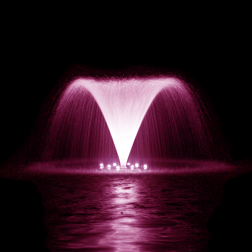 Classic Fountain Spray with Pink Lights