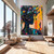 Vertical Abstract Woman Wall Art