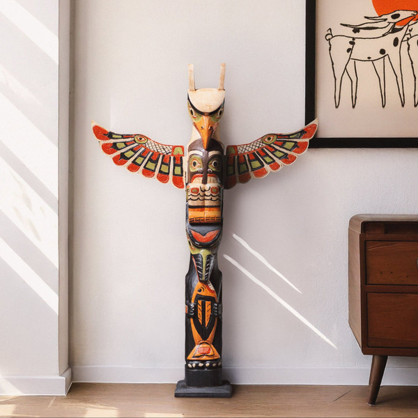 Handcrafted Totem Pole