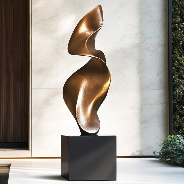 FINEST Harmonic Drift Bronze Abstract Sculpture