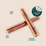 6 Inch Bully Sticks | Odor Free Select Beef Bully Sticks