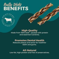 Bully Sticks Direct 5-6" BRAIDED BULLY STICKS 