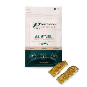 Bully Sticks Direct 6" BEEF CHEEK STRIPS - BULLY STICK DUSTED 