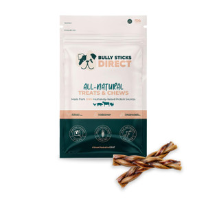 Bully Sticks Direct 4-5" BRAIDED BULLY STICKS - ODOR FREE!! 