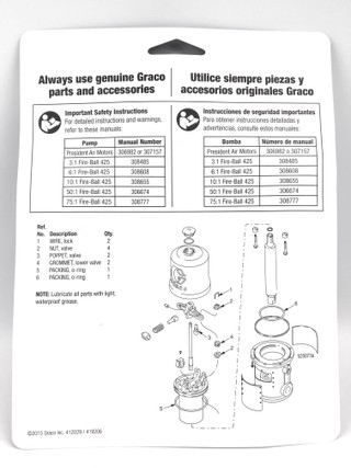 Graco 207385 / 207-385 Motor Kit-President-Fire-ball 425