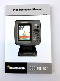 Humminbird 345c (300 Series) Fish Finder Owners Operation Manual-Brand New-Genuine OEM-In Stock-English & French