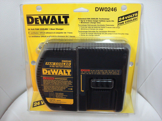 Dewalt DW0246 24V Battery Charger New, Genuine Sealed OEM. Replaces DW0245 and STR0246M. Charges DW0242 and STR0242 (1