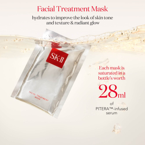 CPBファンデーション　マスク　SKIIマスク Facial Treatment Mask – Hydrating Sheet Mask for Radiance | SK‑II US