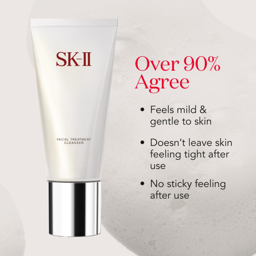 SK-II Facial Treatment Cleanser: face wash foam for clean, silky soft skin. Contains PITERA™ and White Willow Extract slider5