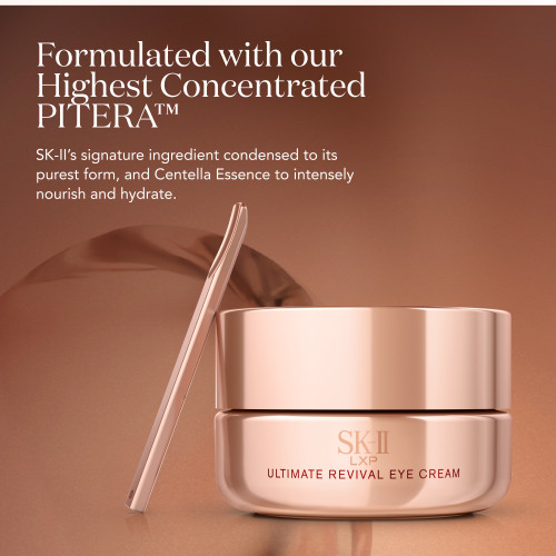 SK-II's best under-eye night cream, LXP Ultimate Revival Eye Cream hydrates & nourishes for maximum firmness & radiance slide4