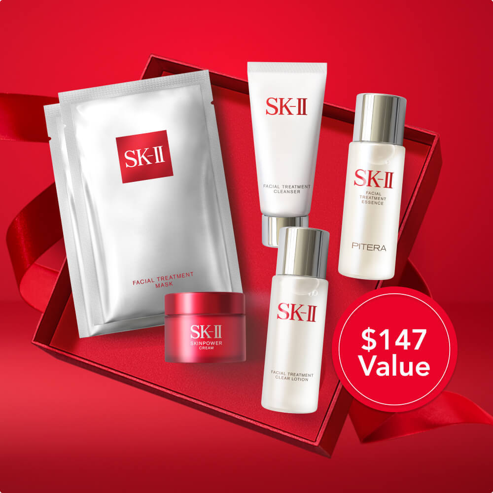 SK-II CRYSTAL CLEAR SKIN ギフトボックス Celebrate the Holidays with SK-II Arcade and the Ultimate