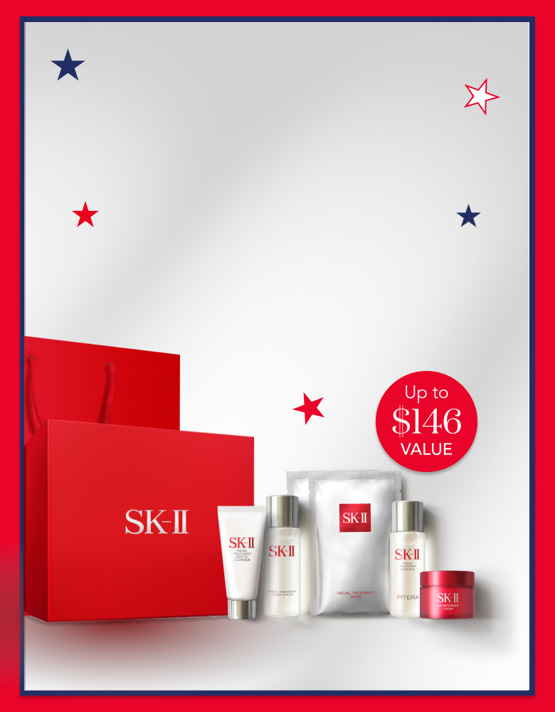 Memorial day free Travel Set with Purchase.