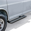 Westin Ford Transit Van 150/250/350 (46in Driver & 97in. Pass) Grate Steps Running Boards - Tex. Blk - 27-81005 Photo - Mounted
