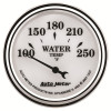 AutoMeter Gauge Water Temp 2-1/16in. 250 Deg. F Elec Old Tyme White II - 1237