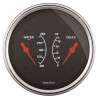 AutoMeter Gauge Dual Wtmp & Volt 3-3/8in. 250 Deg. F & 18V Elec Designer Black - 1430