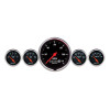 AutoMeter Gauge Kit 5 Pc. 3-3/8in. & 2-1/16in. Elec. Speedometer Designer Black - 1440
