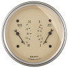 AutoMeter Gauge Dual Wtmp & Volt 3-3/8in. 250 Deg. F & 18V Elec Antq Beige - 1830