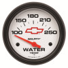 AutoMeter Gauge Water Temp 2-5/8in. 100-250 Deg. F Electric Chevy Red Bowtie White - 5837-00406 Photo - Primary