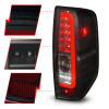 ANZO 2005-2021 Nissan Frontier LED Taillights Black Housing/Smoke Lens - 311444