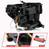 Anzo 19-21 GMC Sierra 1500 LED Projector Headlight w/Switchback+Sequential - Black - 111600 Photo - Unmounted